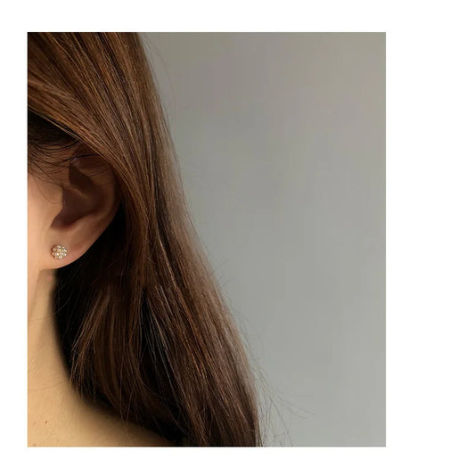 Small Pearl Balls Stud Earrings