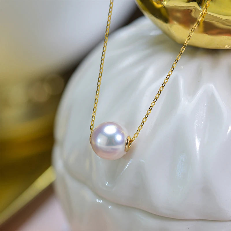 18K Gold Akoya Pearl Necklace