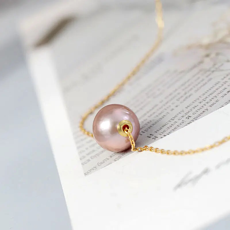 18K Gold Authentic Pearl Pendant