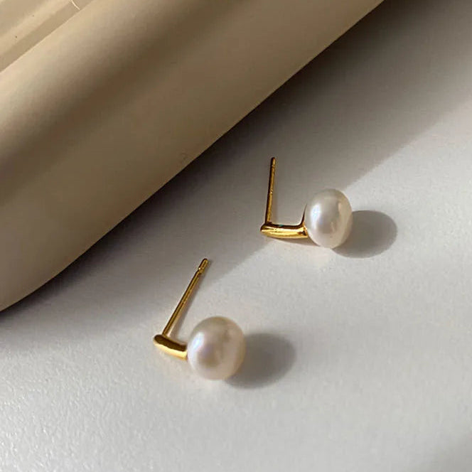 French Freshwater Pearl Earrings