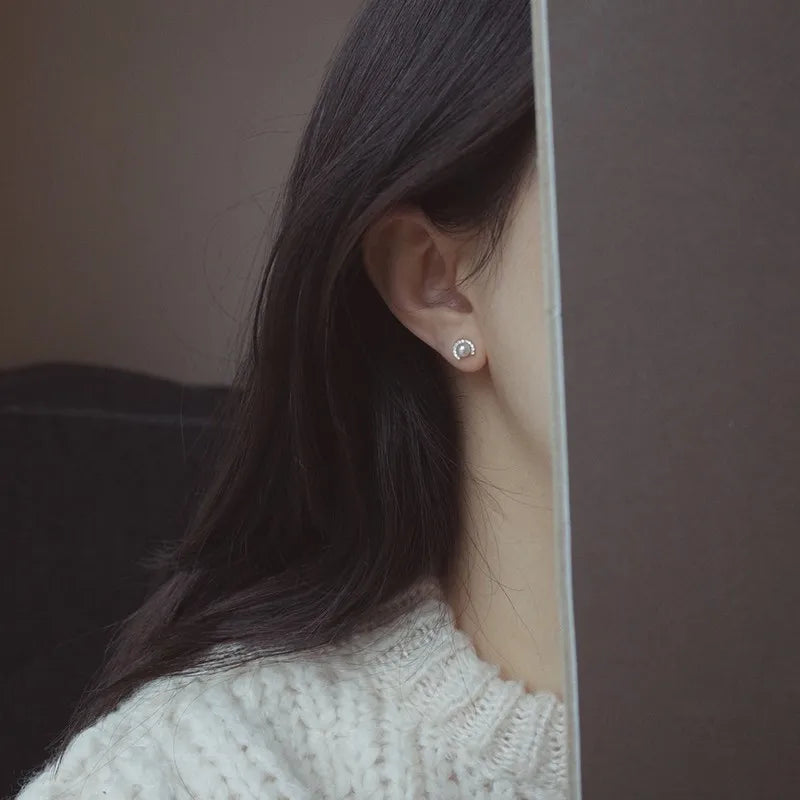 Vintage Pearl Stud Earrings