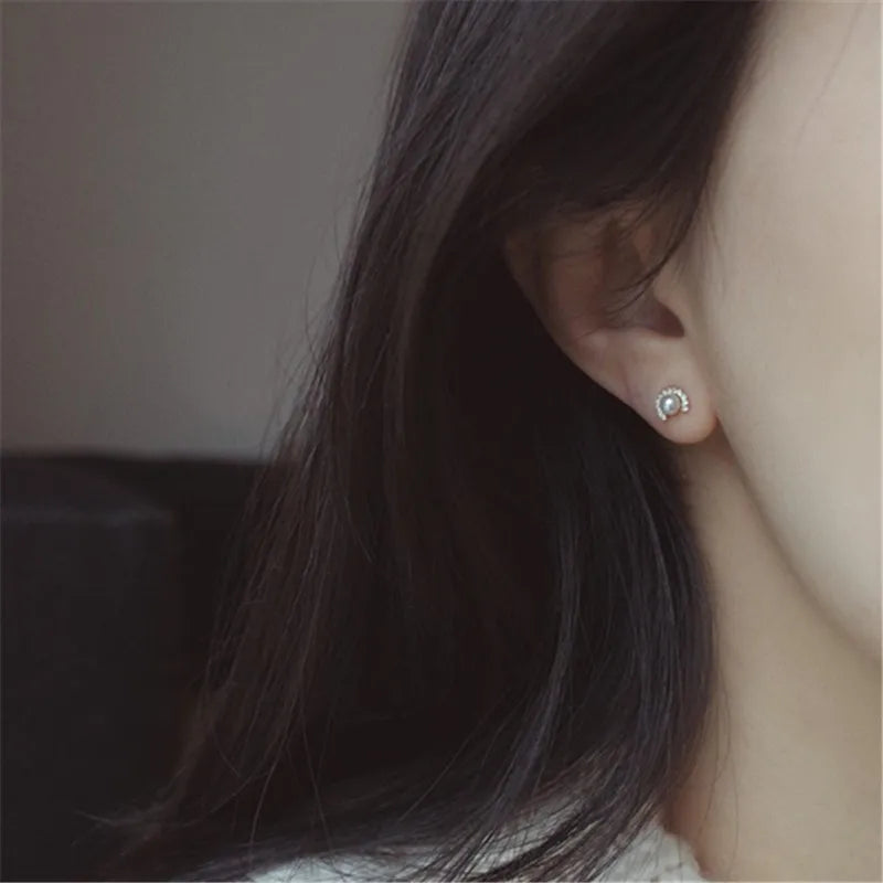 Vintage Pearl Stud Earrings