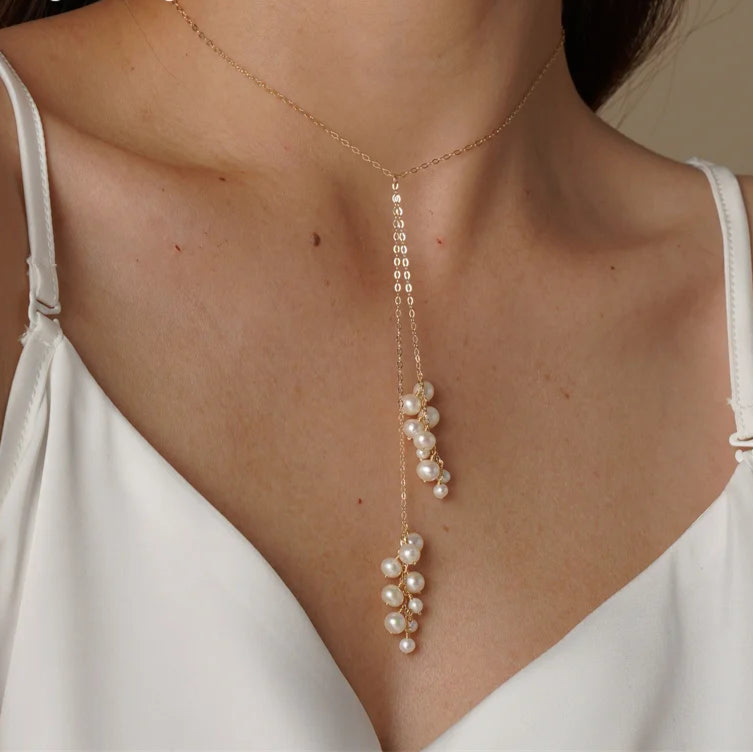 14K Gold Filled Natural Pearl Necklace
