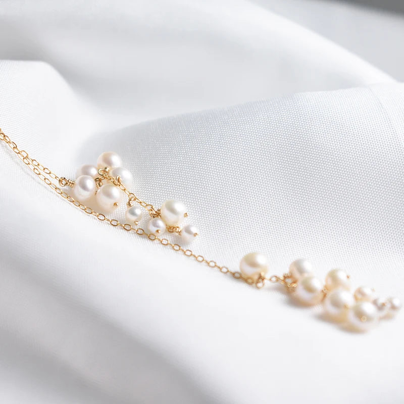 14K Gold Filled Natural Pearl Necklace