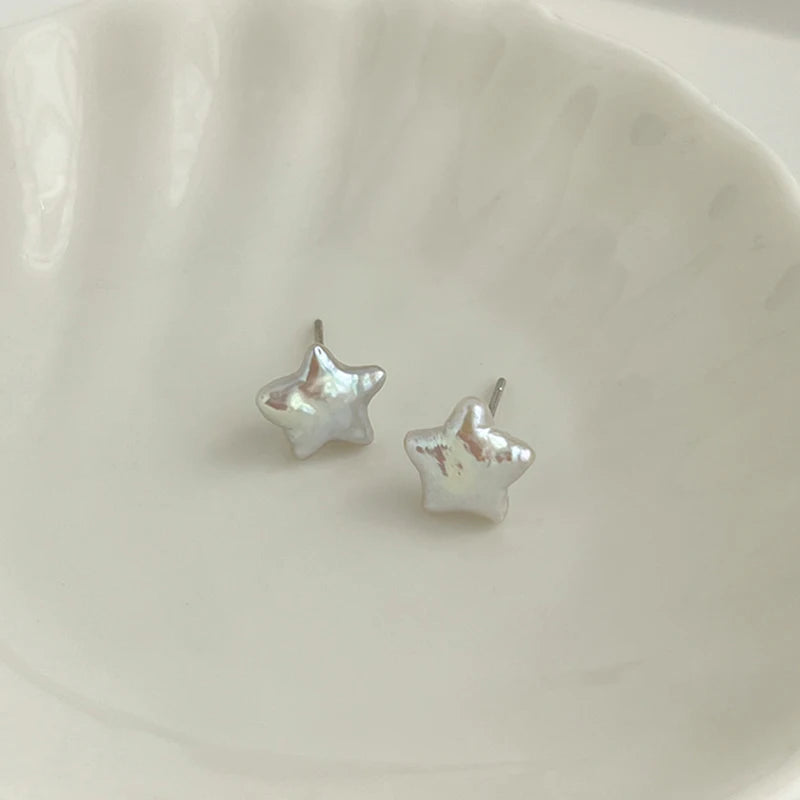 Star Freshwater Pearl Earrings