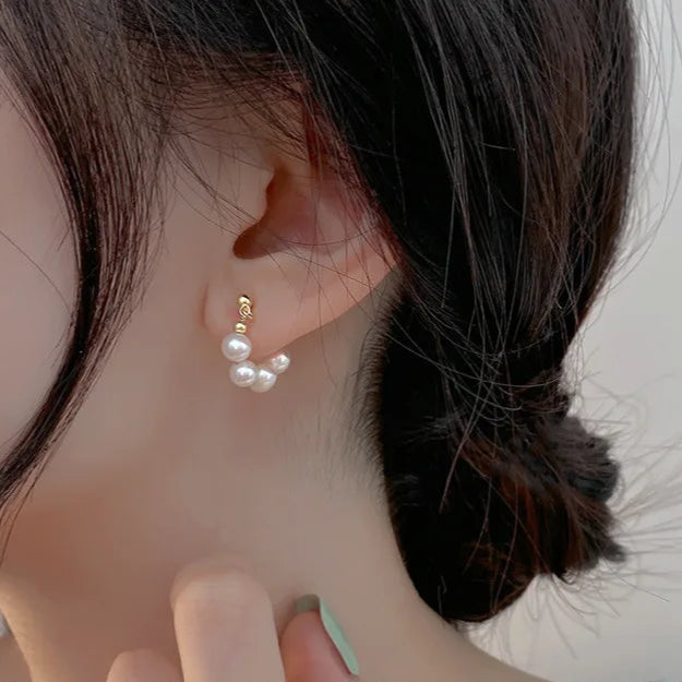 14K Gold filled Freshwater Pearl Stud Earrings