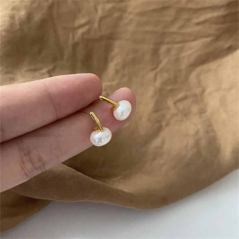 French Freshwater Pearl Earrings